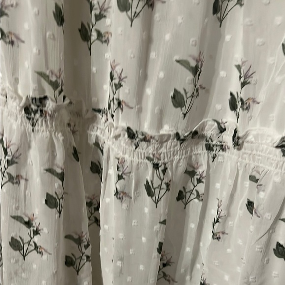 o.p.t White and Green Tiered Ruffled Sundress - Picture 5 of 12